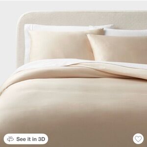 Threshold full/queen tencel Duvet Cover Set - khaki